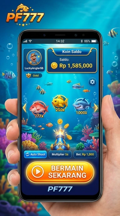 Tampilan halaman kategori aplikasi pf777 yang lengkap.